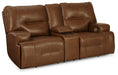 Francesca Power Reclining Loveseat with Console - Yulissa Home Furnishings (NJ)