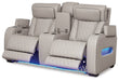 Boyington Power Reclining Loveseat with Console - Yulissa Home Furnishings (NJ)