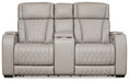 Boyington Power Reclining Loveseat with Console - Yulissa Home Furnishings (NJ)