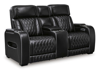 Boyington Power Reclining Loveseat with Console - Yulissa Home Furnishings (NJ)