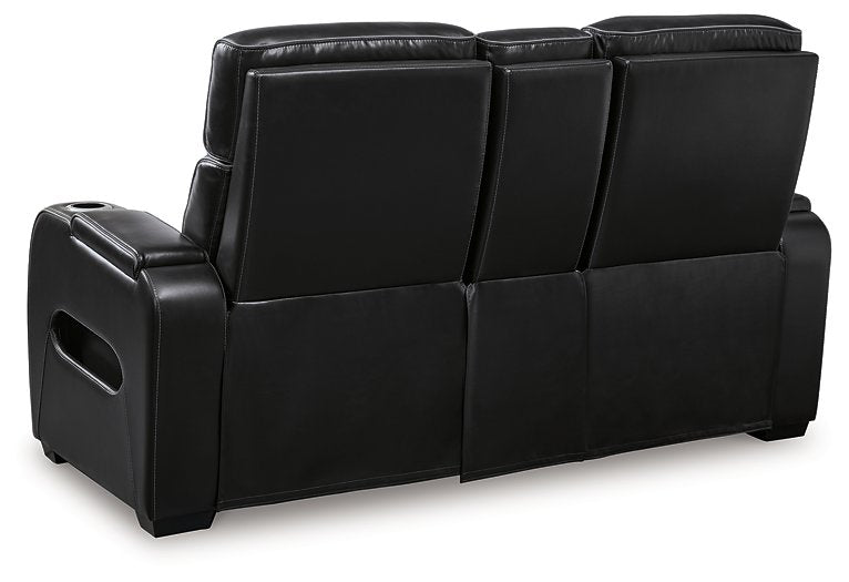 Boyington Power Reclining Loveseat with Console - Yulissa Home Furnishings (NJ)