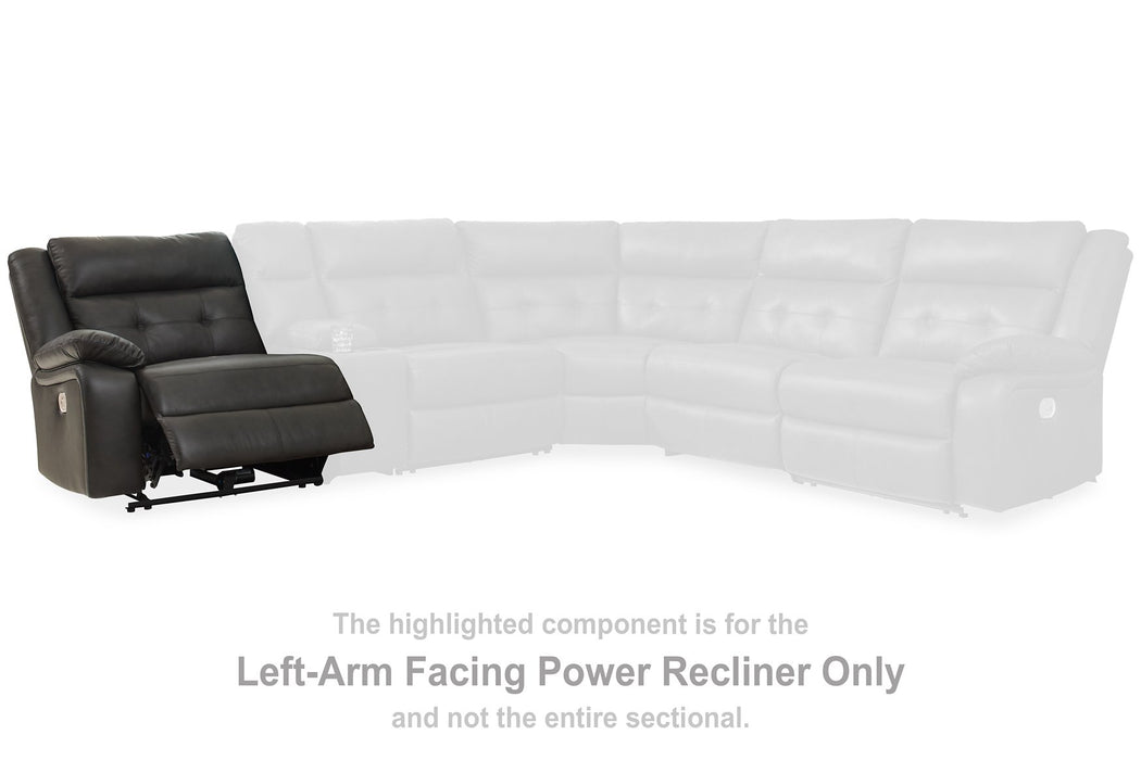 Mackie Pike Power Reclining Sectional Loveseat - Yulissa Home Furnishings (NJ)