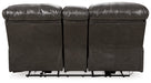 Hallstrung Power Reclining Loveseat with Console - Yulissa Home Furnishings (NJ)