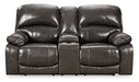 Hallstrung Power Reclining Loveseat with Console - Yulissa Home Furnishings (NJ)