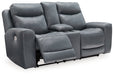 Mindanao Power Reclining Loveseat with Console - Yulissa Home Furnishings (NJ)