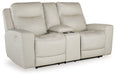 Mindanao Power Reclining Loveseat with Console - Yulissa Home Furnishings (NJ)