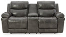 Edmar Power Reclining Loveseat with Console - Yulissa Home Furnishings (NJ)