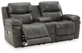 Edmar Power Reclining Loveseat with Console - Yulissa Home Furnishings (NJ)