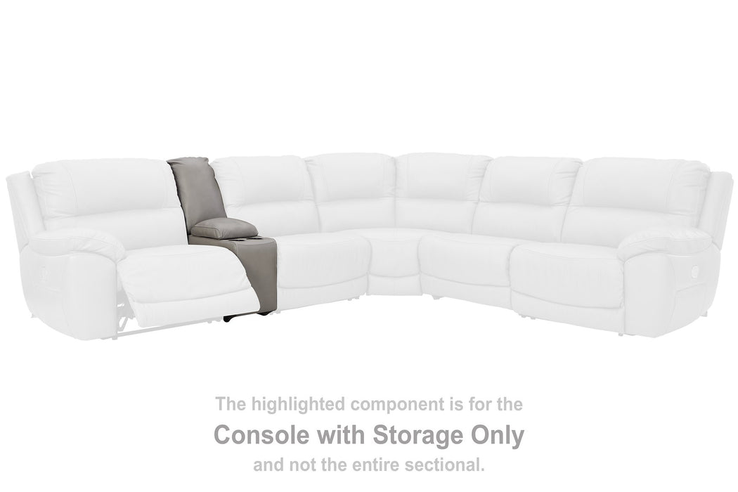 Dunleith 3-Piece Power Reclining Sectional Loveseat with Console - Yulissa Home Furnishings (NJ)