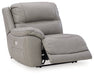 Dunleith 3-Piece Power Reclining Sectional Loveseat with Console - Yulissa Home Furnishings (NJ)