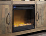 Arlenbry Corner TV Stand with Electric Fireplace - Yulissa Home Furnishings (NJ)