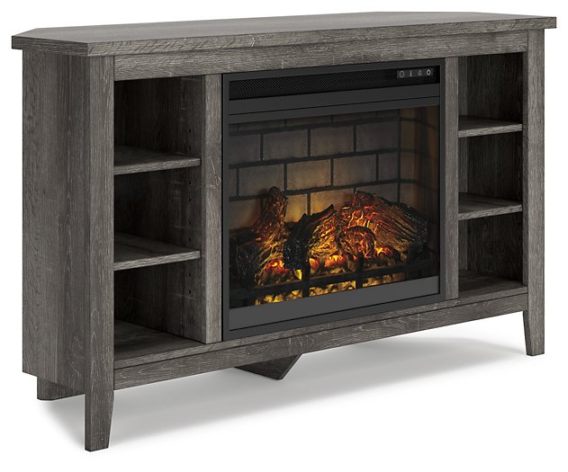 Arlenbry Corner TV Stand with Electric Fireplace - Yulissa Home Furnishings (NJ)