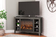 Arlenbry Corner TV Stand with Electric Fireplace - Yulissa Home Furnishings (NJ)