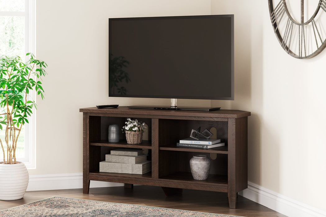 Camiburg Corner TV Stand - Yulissa Home Furnishings (NJ)