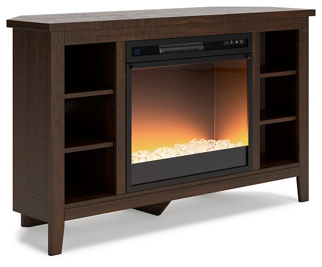 Camiburg Corner TV Stand with Electric Fireplace - Yulissa Home Furnishings (NJ)