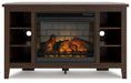 Camiburg Corner TV Stand with Electric Fireplace - Yulissa Home Furnishings (NJ)