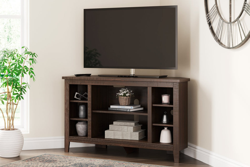 Camiburg Corner TV Stand - Yulissa Home Furnishings (NJ)