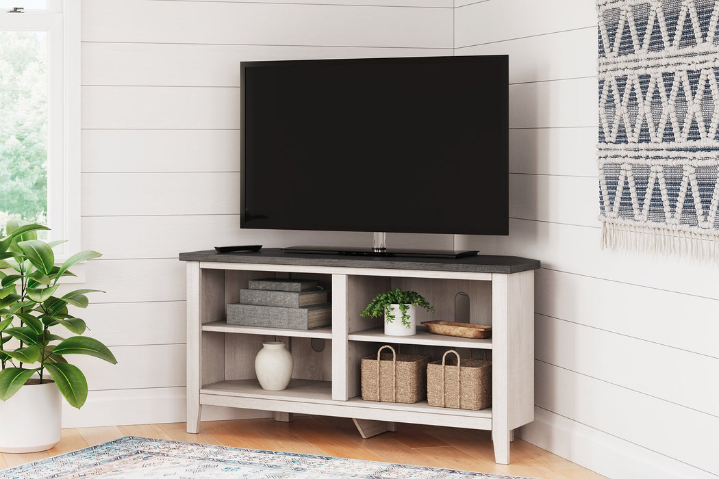 Dorrinson Corner TV Stand - Yulissa Home Furnishings (NJ)