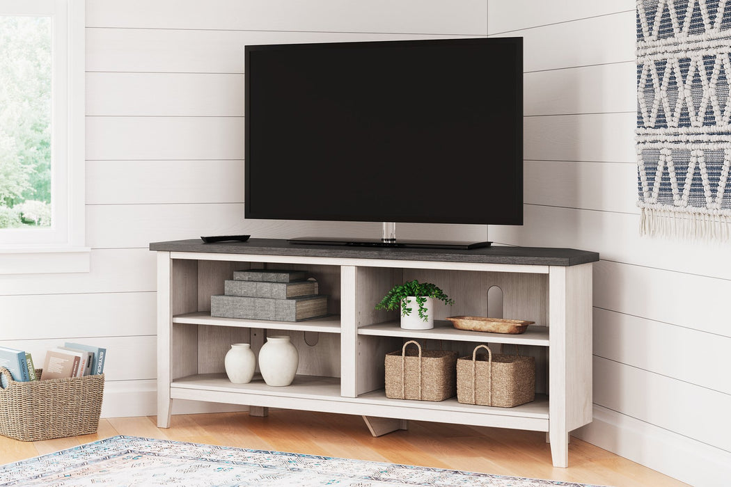 Dorrinson Corner TV Stand - Yulissa Home Furnishings (NJ)