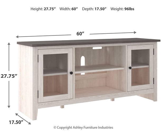 Dorrinson 60" TV Stand with Electric Fireplace - Yulissa Home Furnishings (NJ)