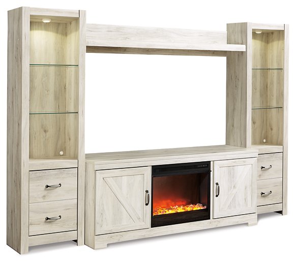 Bellaby 4-Piece Entertainment Center with Fireplace - Yulissa Home Furnishings (NJ)