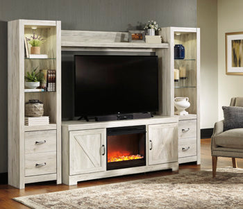 Bellaby 4-Piece Entertainment Center with Fireplace - Yulissa Home Furnishings (NJ)