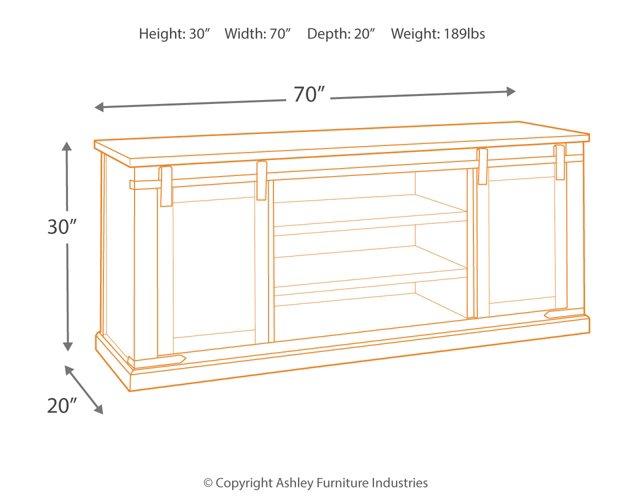 Budmore 70" TV Stand - Yulissa Home Furnishings (NJ)