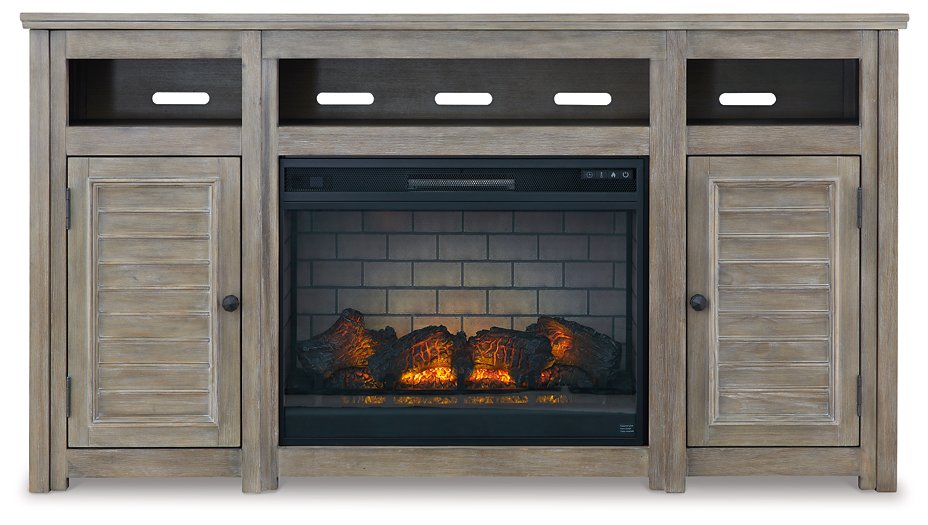 Moreshire 72" TV Stand with Electric Fireplace - Yulissa Home Furnishings (NJ)