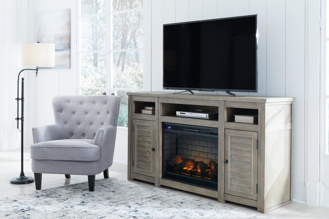 Moreshire 72" TV Stand with Electric Fireplace - Yulissa Home Furnishings (NJ)