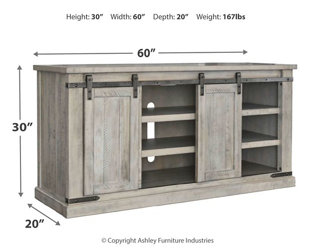 Carynhurst 60" TV Stand - Yulissa Home Furnishings (NJ)