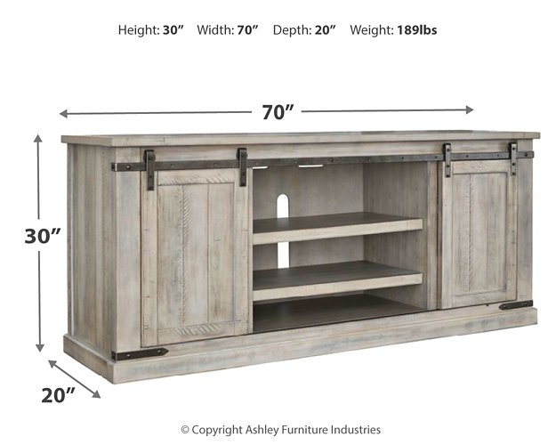 Carynhurst 70" TV Stand - Yulissa Home Furnishings (NJ)