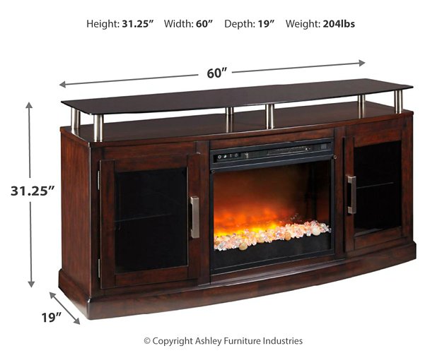 Chanceen 60" TV Stand with Electric Fireplace - Yulissa Home Furnishings (NJ)