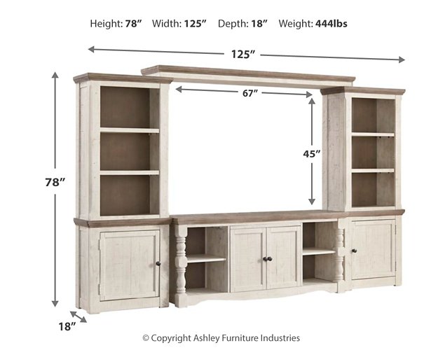 Havalance 4-Piece Entertainment Center - Yulissa Home Furnishings (NJ)