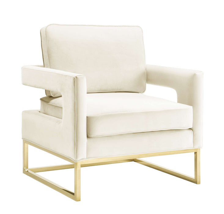 AVERY CREAM VELVET CHAIR