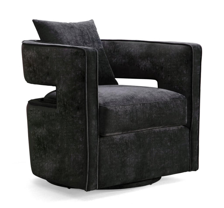 BLACK SWIVEL ACCENT CHAIR SKU: AC0001