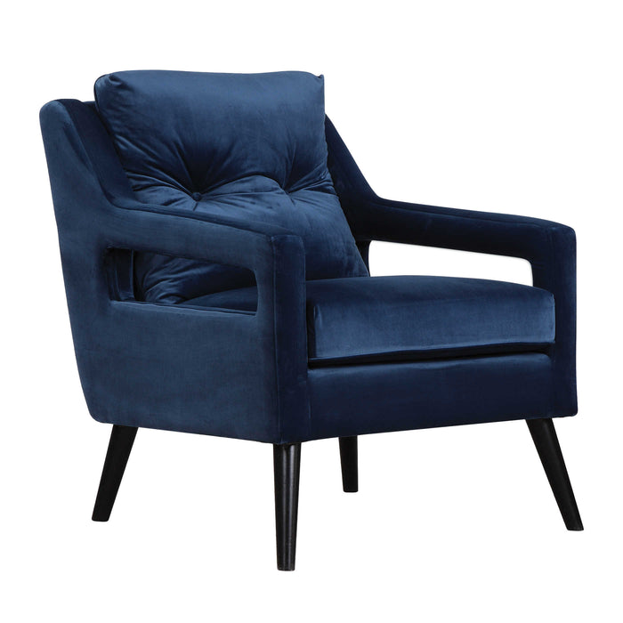 BLUE VELVET ACCENT CHAIR SKU: AC0002