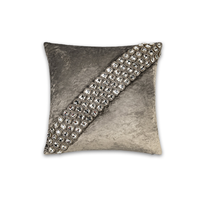 Trinity Bedazzled Crystal Steel Pillow PI00040