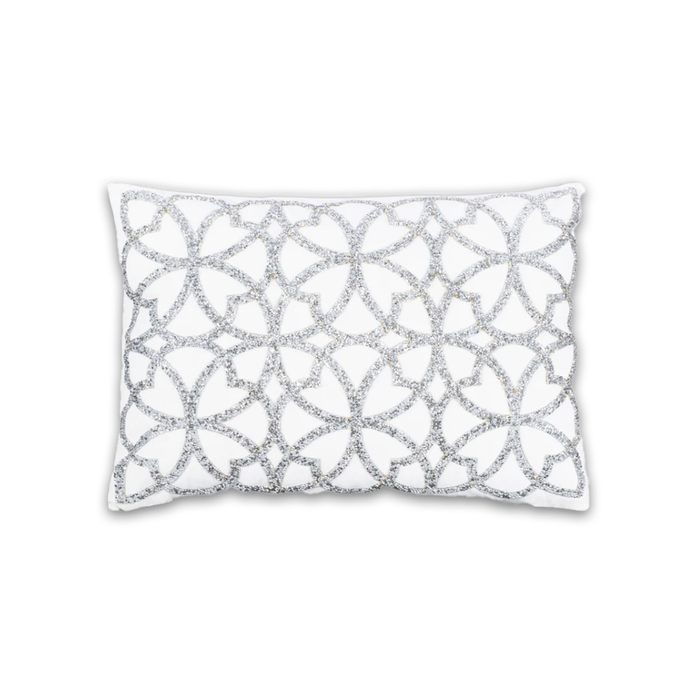 Ariel Ivory Silver Pillow PI00016